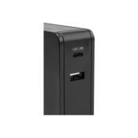 Ansmann 254PD - Netzteil - 60 Watt - PD, QC 3.0 - 2 Ausgabeanschlussstellen (USB, 24 pin USB-C)