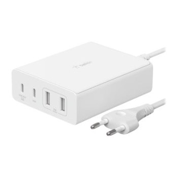 Belkin BOOST CHARGE GaN - Netzteil - 108 Watt - 4 Ausgabeanschlussstellen (2 x USB, 2 x USB-C)