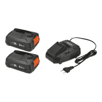 Gardena Batterieladegerät + Batterie 2 x - 2.5 Ah