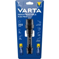 Varta INDESTRUCTIBLE F20 PRO - Torcia a mano - Nero - Alluminio - 9 m - IP67 - LED