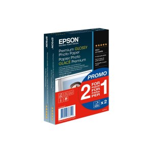 Epson Premium Glossy Photo Paper - 10x15cm - 2x 40 Fogli...