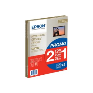 Epson Premium Glossy Photo Paper - A4 - 2x 15 Fogli -...