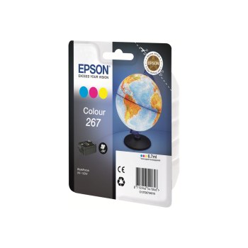 Epson Globe Singlepack Colour 267 ink cartridge - Inchiostro a base di pigmento - 6,7 ml - 200 pagine - 1 pz