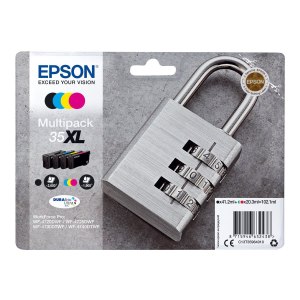 Epson 35XL Multipack - 4er-Pack - XL - Schwarz, Gelb,...