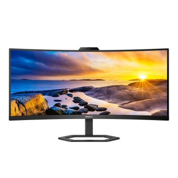 Philips 34E1C5600HE - 5000 Series - LED-Monitor - gebogen - 86.36 cm (34") - 3440 x 1440 WQHD @ 100 Hz - VA - 300 cd/m² - 3000:1 - 4 ms - HDMI, DisplayPort, USB-C - Lautsprecher - Textured Black