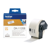 Brother DK-11208 - Schwarz auf Weiß - 400) Adressetiketten