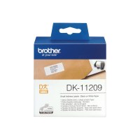 Brother DK-11209 - Schwarz auf Weiß - 800) Adressetiketten