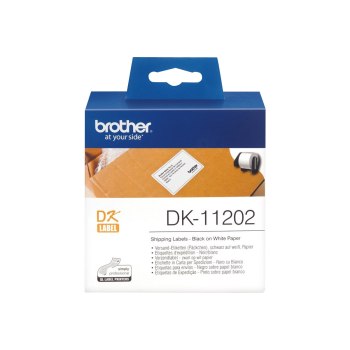 Brother DK-11202 - Schwarz auf Weiß - 62 x 100 mm 300 Etikett(en) (1 Rolle(n)