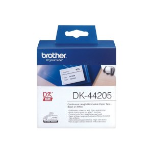 Brother DK44205 - Entfernbarer Klebstoff - weiß -...