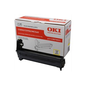 OKI Yellow image drum for C5850/5950 - Originale - OKI MC560 - MC560dn - C5850 - C560N - C560DN - C5750DN - 20000 pagine - Stampa laser - Giallo - Nero