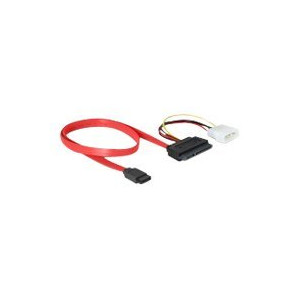 Delock SATA All-in-One cable - SATA-Kabel - Serial ATA 150/300 - interne Stromversorgung, 4-polig, SATA zu SATA Combo (W)