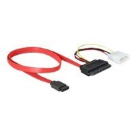 Delock SATA All-in-One cable - SATA-Kabel - Serial ATA 150/300 - interne Stromversorgung, 4-polig, SATA zu SATA Combo (W)