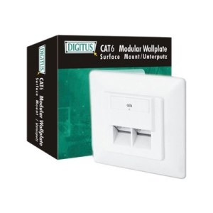 DIGITUS CAT 6 wall outlet, flush mount
