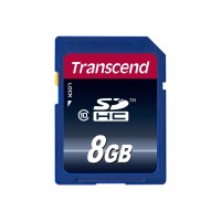 Transcend TS8GSDHC10 - 8 GB - SDHC - Classe 10 - NAND - 30 MB/s - Nero