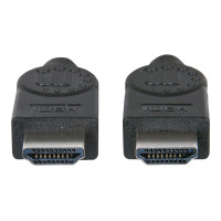 Manhattan 306133 - 5 m - HDMI tipo A (Standard) - HDMI tipo A (Standard) - Compatibilità 3D - 10,2 Gbit/s - Nero