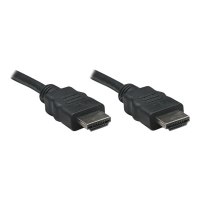 Manhattan HDMI Cable, 1080p@60Hz (High Speed), 7.5m, Male to Male, Black, Fully Shielded, Gold Plated Contacts, Lifetime Warranty, Polybag