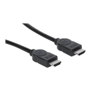 Manhattan 323222 - 3 m - HDMI tipo A (Standard) - HDMI tipo A (Standard) - Compatibilità 3D - 10,2 Gbit/s - Nero