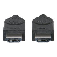 Manhattan 323222 - 3 m - HDMI tipo A (Standard) - HDMI tipo A (Standard) - Compatibilità 3D - 10,2 Gbit/s - Nero