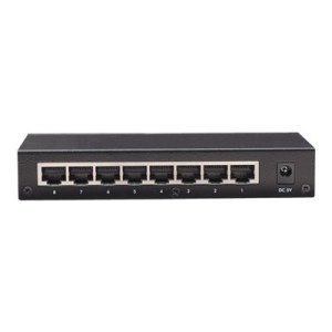 IC Intracom Intellinet 8-Port Fast Ethernet Office Switch, Desktop Size, Metal, IEEE 802.3az (Energy Efficient Ethernet)