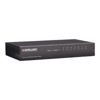 IC Intracom Intellinet 8-Port Fast Ethernet Office Switch, Desktop Size, Metal, IEEE 802.3az (Energy Efficient Ethernet)