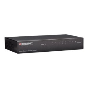 Intellinet 8-Port Gigabit Ethernet Switch, Metal, Box