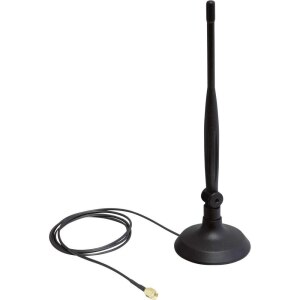 Delock SMA WLAN Antenna with Magnetic Stand and Flexible...