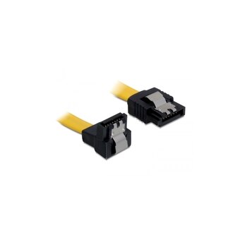 Delock 0.3m SATA M/M - 0,3 m - Maschio/Maschio - Giallo