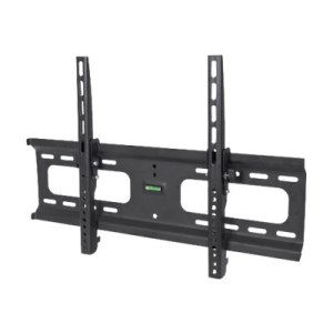 Manhattan TV & Monitor Mount, Wall, Tilt, 1 screen, Screen Sizes: 37-65", Black, VESA 200x200 to 600x400mm, Max 75kg, LFD, Lifetime Warranty - Klammer - für Flachbildschirm - stabiler Stahl - Bildschirmgröße: 94-177.8 cm (37"-70") - Wandmontage