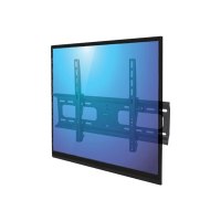 Manhattan TV & Monitor Mount, Wall, Tilt, 1 screen, Screen Sizes: 37-65", Black, VESA 200x200 to 600x400mm, Max 75kg, LFD, Lifetime Warranty - Klammer - für Flachbildschirm - stabiler Stahl - Bildschirmgröße: 94-177.8 cm (37"-70") - Wandmontage