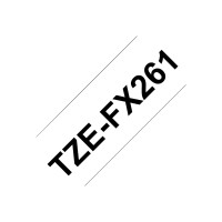 Brother TZe-FX261 - Black on white