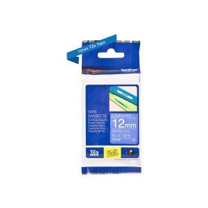 Brother Nastro per etichettatura 12mm - Bianco su blu - TZe - Trasferimento termico - Brother - PT-1280HK - PT-1280SN - PT-1280KT - PT-D200HK - PT-1100SN - PT-1100KT - PT-2100VP - PT-2730 - PT-7600,... - 1,2 cm