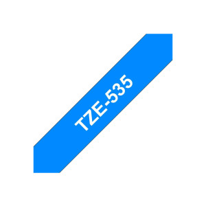 Brother TZe-535 - Weiß auf blau - Rolle (1,2 cm x 8 m)