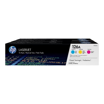 HP 126A - 3-pack - yellow, cyan, magenta