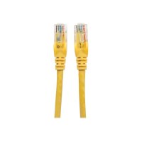 Intellinet Network Patch Cable, Cat6, 0.5m, Yellow, CCA, U/UTP, PVC, RJ45, Gold Plated Contacts, Snagless, Booted, Lifetime Warranty, Polybag