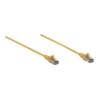 Intellinet Network Patch Cable, Cat6, 0.5m, Yellow, CCA, U/UTP, PVC, RJ45, Gold Plated Contacts, Snagless, Booted, Lifetime Warranty, Polybag