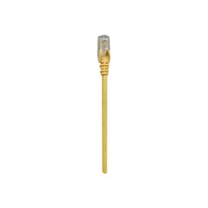 Intellinet Network Patch Cable, Cat6, 1m, Yellow, CCA, U/UTP, PVC, RJ45, Gold Plated Contacts, Snagless, Booted, Lifetime Warranty, Polybag