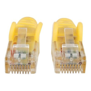 Intellinet Network Patch Cable, Cat6, 1m, Yellow, CCA, U/UTP, PVC, RJ45, Gold Plated Contacts, Snagless, Booted, Lifetime Warranty, Polybag