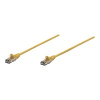 Intellinet Network Patch Cable, Cat6, 1m, Yellow, CCA, U/UTP, PVC, RJ45, Gold Plated Contacts, Snagless, Booted, Lifetime Warranty, Polybag