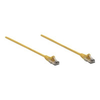 Intellinet Network Patch Cable, Cat6, 1m, Yellow, CCA, U/UTP, PVC, RJ45, Gold Plated Contacts, Snagless, Booted, Lifetime Warranty, Polybag