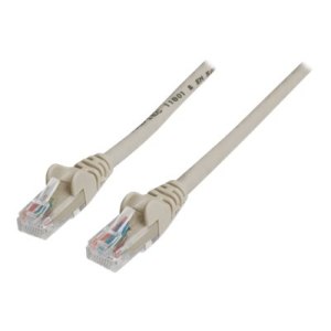 Intellinet Network Patch Cable, Cat6, 20m, Grey, CCA, U/UTP, PVC, RJ45, Gold Plated Contacts, Snagless, Booted, Lifetime Warranty, Polybag - Patch-Kabel - RJ-45 (M)