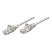 Intellinet Network Patch Cable, Cat6, 3m, Grey, CCA, U/UTP, PVC, RJ45, Gold Plated Contacts, Snagless, Booted, Lifetime Warranty, Polybag