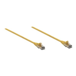 Intellinet Network Patch Cable, Cat6, 3m, Yellow, CCA, U/UTP, PVC, RJ45, Gold Plated Contacts, Snagless, Booted, Lifetime Warranty, Polybag