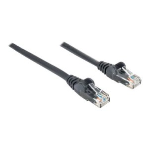 Intellinet Network Patch Cable, Cat6, 2m, Black, CCA, U/UTP, PVC, RJ45, Gold Plated Contacts, Snagless, Booted, Lifetime Warranty, Polybag