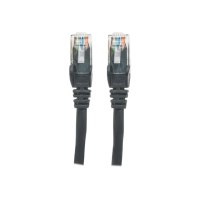 Intellinet Network Patch Cable, Cat6, 2m, Black, CCA, U/UTP, PVC, RJ45, Gold Plated Contacts, Snagless, Booted, Lifetime Warranty, Polybag - Patch-Kabel - RJ-45 (M)