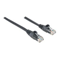 Intellinet Network Patch Cable, Cat6, 2m, Black, CCA, U/UTP, PVC, RJ45, Gold Plated Contacts, Snagless, Booted, Lifetime Warranty, Polybag