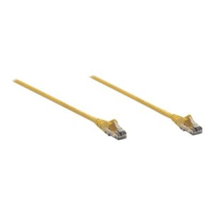 Intellinet Network Patch Cable, Cat6, 2m, Yellow, CCA, U/UTP, PVC, RJ45, Gold Plated Contacts, Snagless, Booted, Lifetime Warranty, Polybag