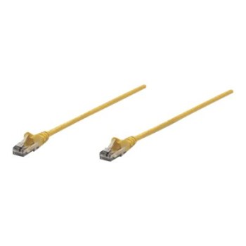 Intellinet Network Patch Cable, Cat6, 5m, Yellow, CCA, U/UTP, PVC, RJ45, Gold Plated Contacts, Snagless, Booted, Lifetime Warranty, Polybag - Patch-Kabel - RJ-45 (M)