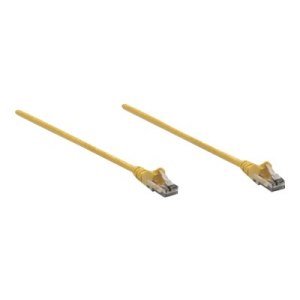 Intellinet Network Patch Cable, Cat6, 5m, Yellow, CCA, U/UTP, PVC, RJ45, Gold Plated Contacts, Snagless, Booted, Lifetime Warranty, Polybag - Patch-Kabel - RJ-45 (M)