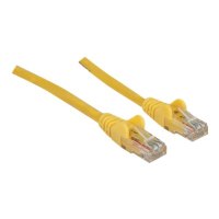 Intellinet Network Patch Cable, Cat6, 5m, Yellow, CCA, U/UTP, PVC, RJ45, Gold Plated Contacts, Snagless, Booted, Lifetime Warranty, Polybag - Patch-Kabel - RJ-45 (M)