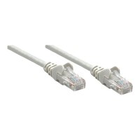 Intellinet Network Patch Cable, Cat5e, 1m, Grey, CCA, U/UTP, PVC, RJ45, Gold Plated Contacts, Snagless, Booted, Lifetime Warranty, Polybag - Patch-Kabel - RJ-45 (M)